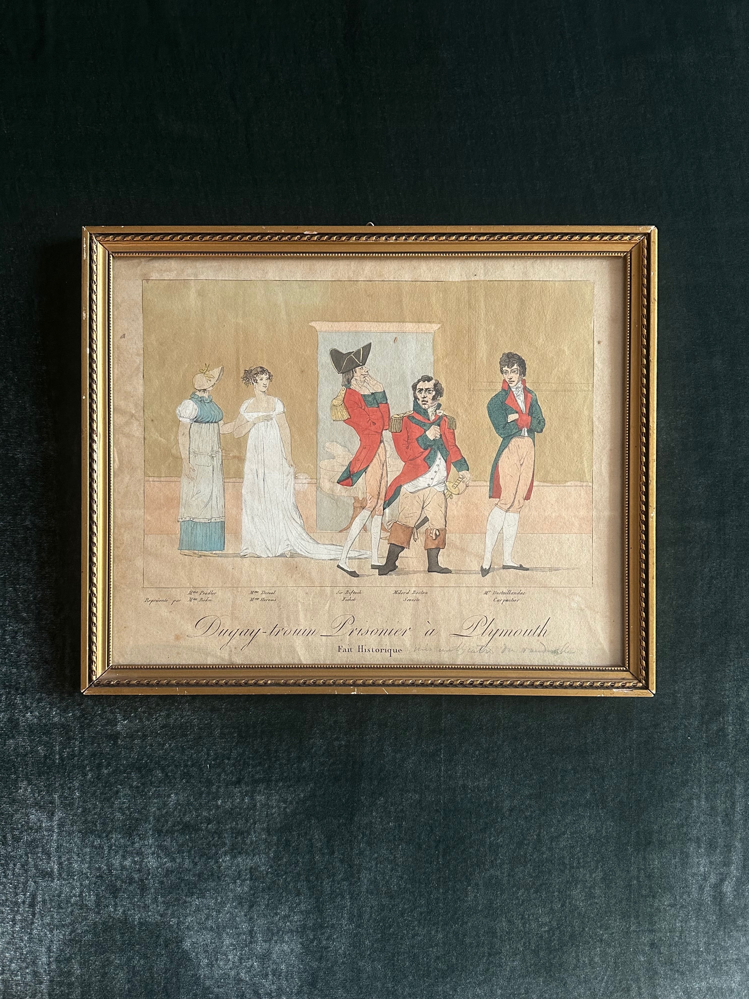 Prisoner in Plymouth Etching