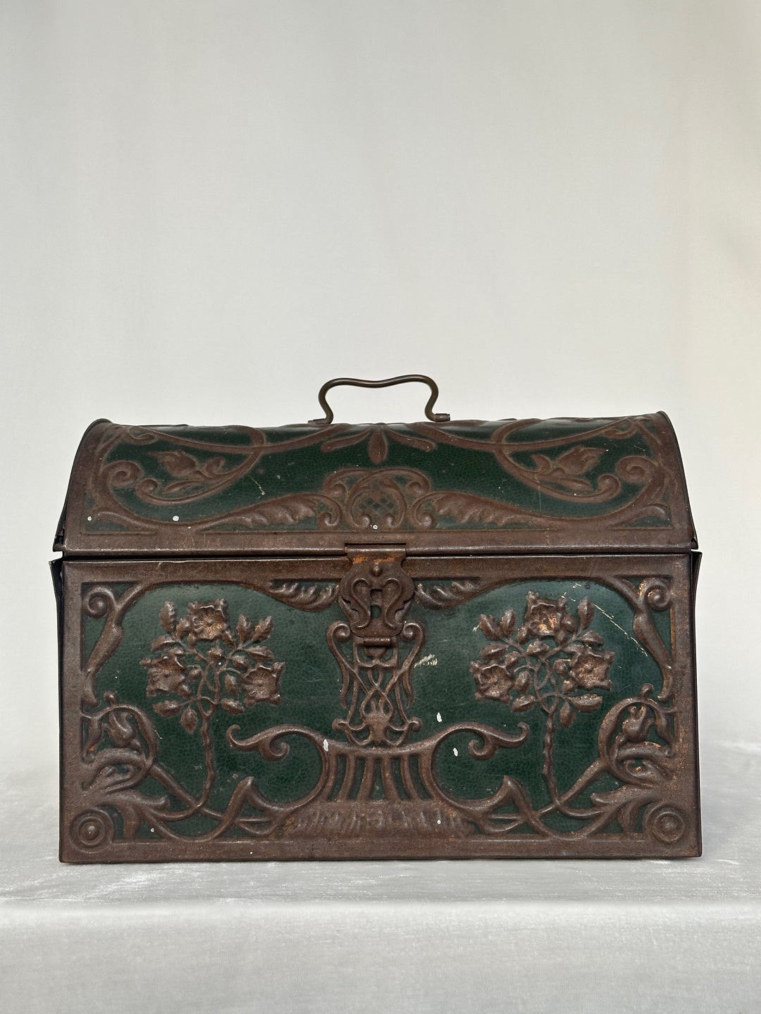 Art Nouveau Tin Casket