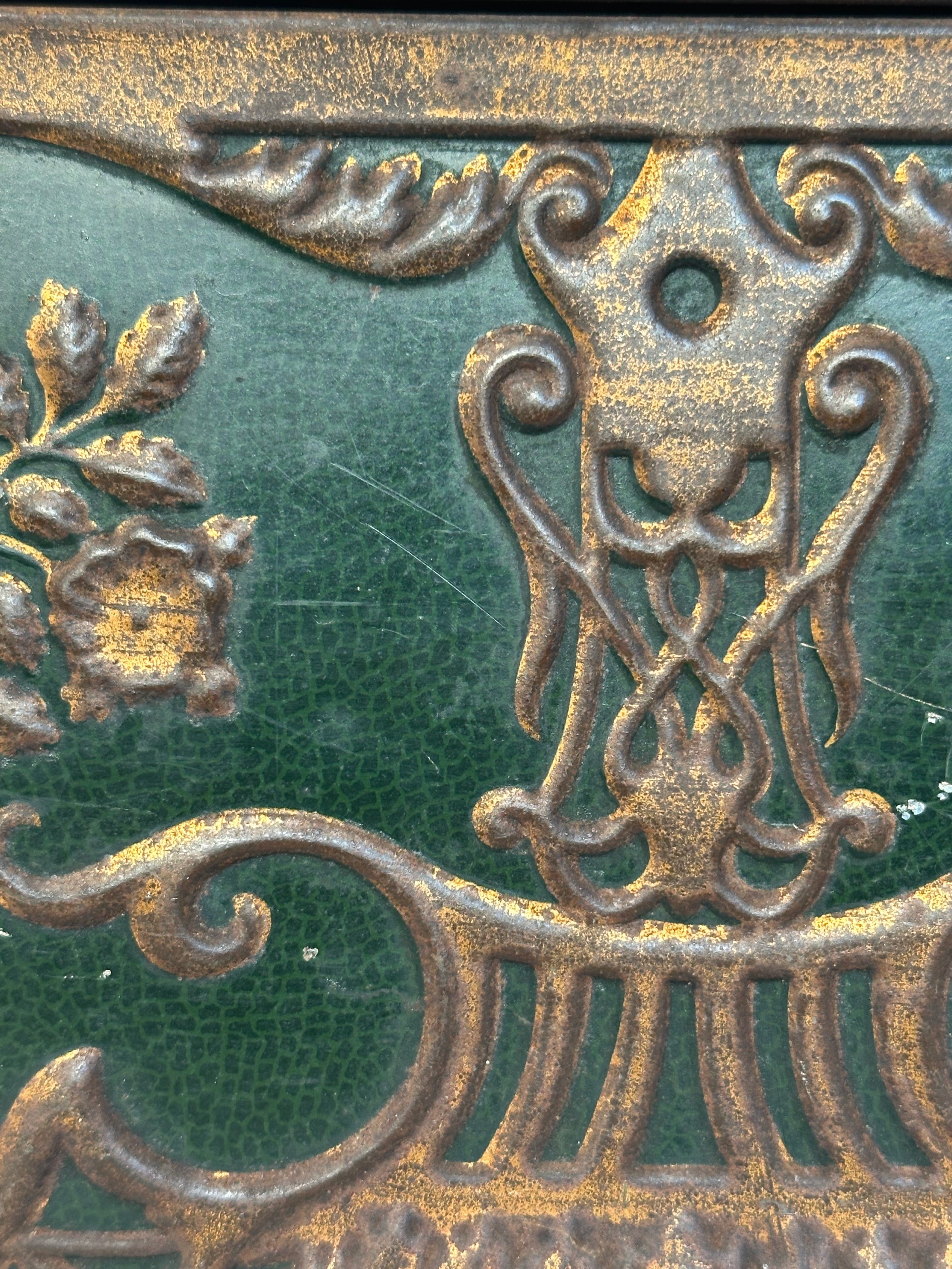 Art Nouveau Tin Casket