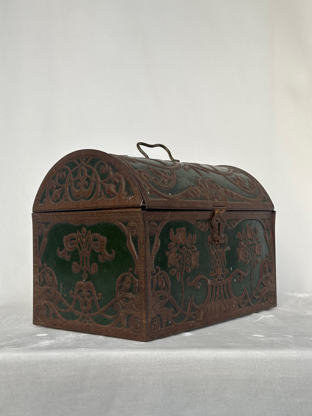 Art Nouveau Tin Casket