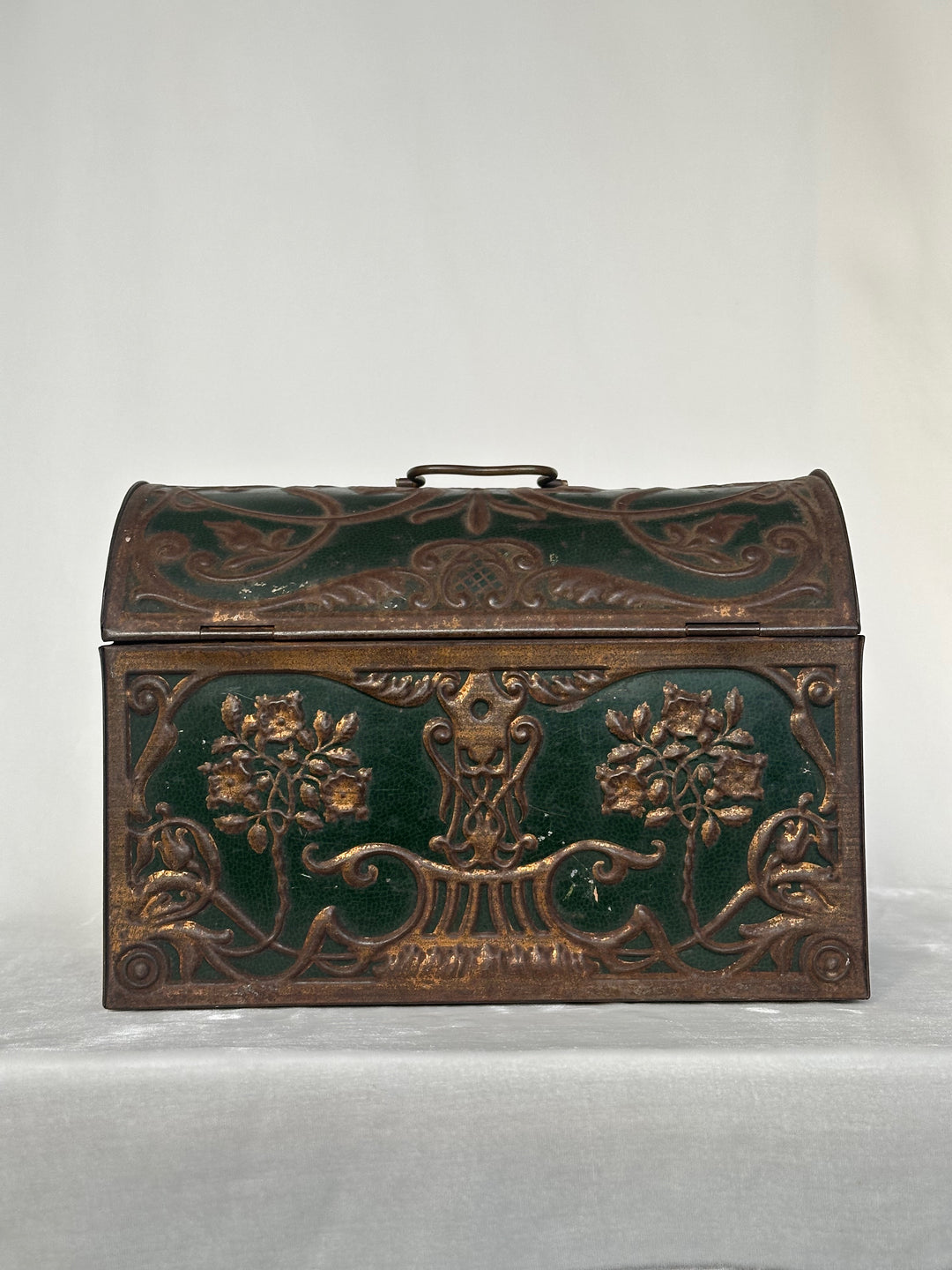 Art Nouveau Tin Casket
