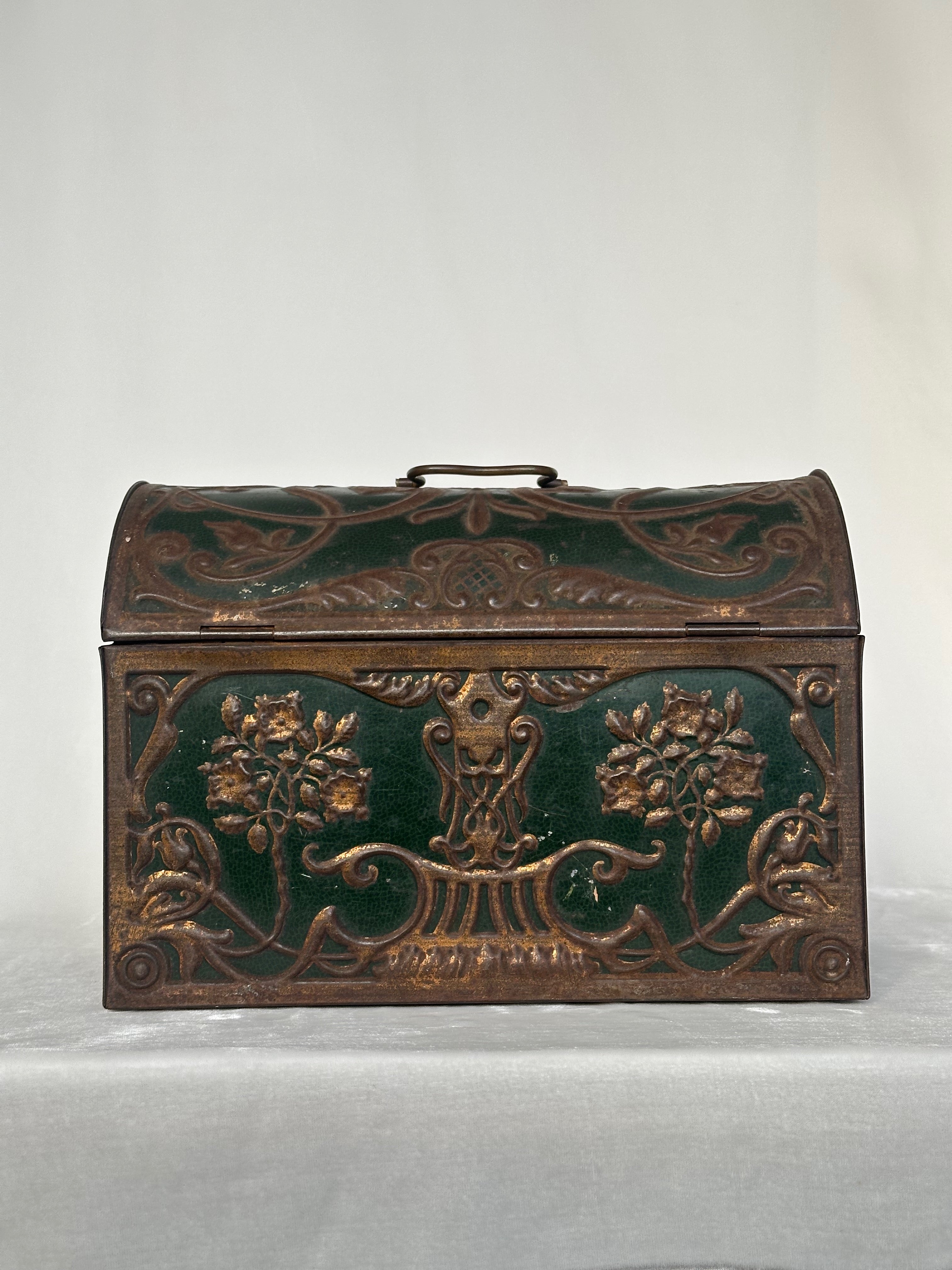 Art Nouveau Tin Casket