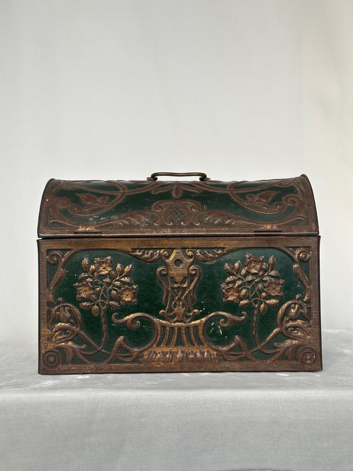 Art Nouveau Tin Casket