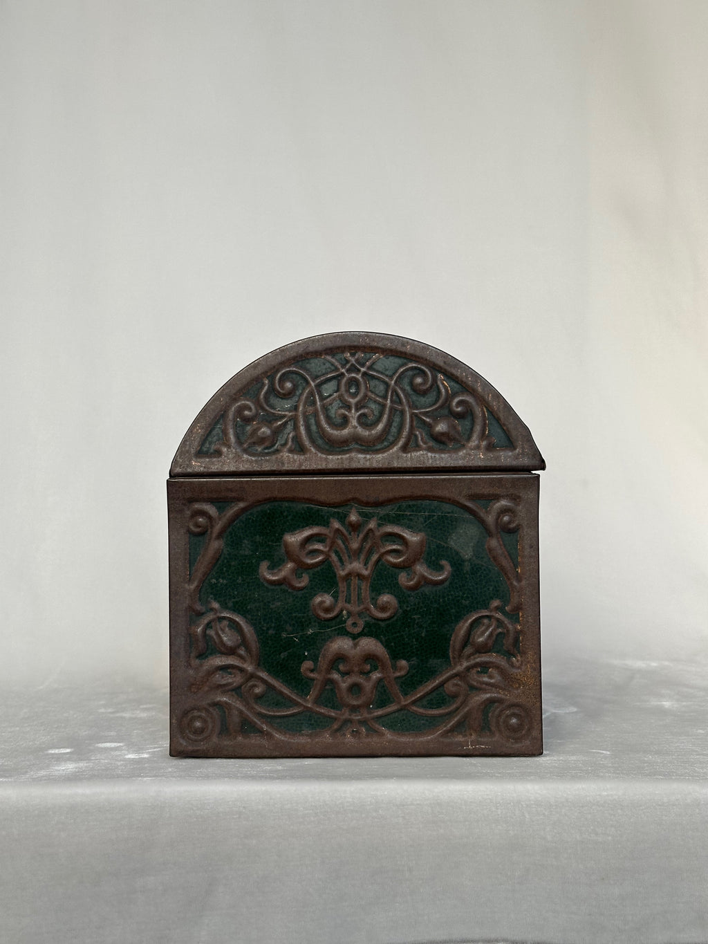 Art Nouveau Tin Casket