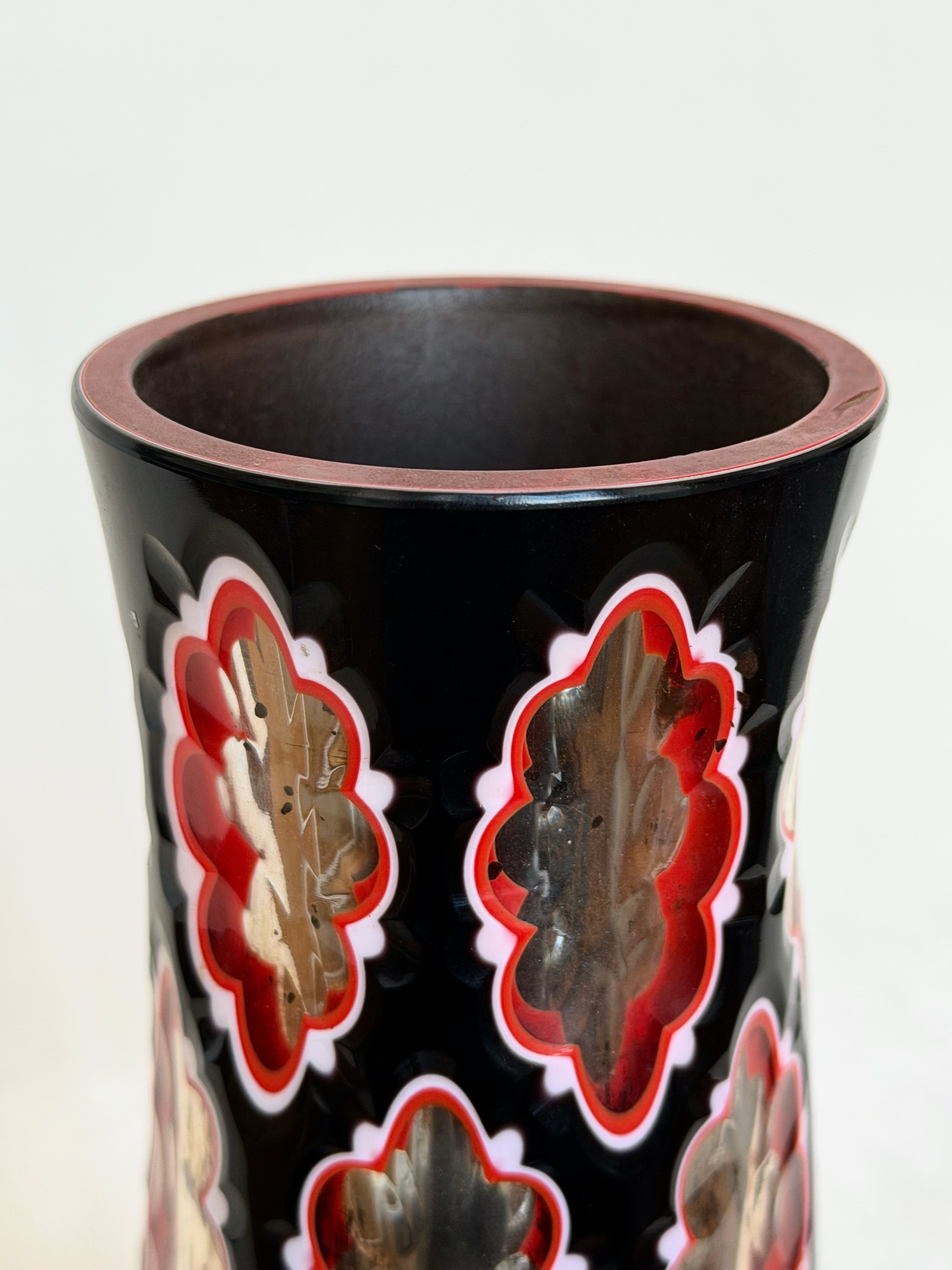 Black Bohemia Mirror Vase