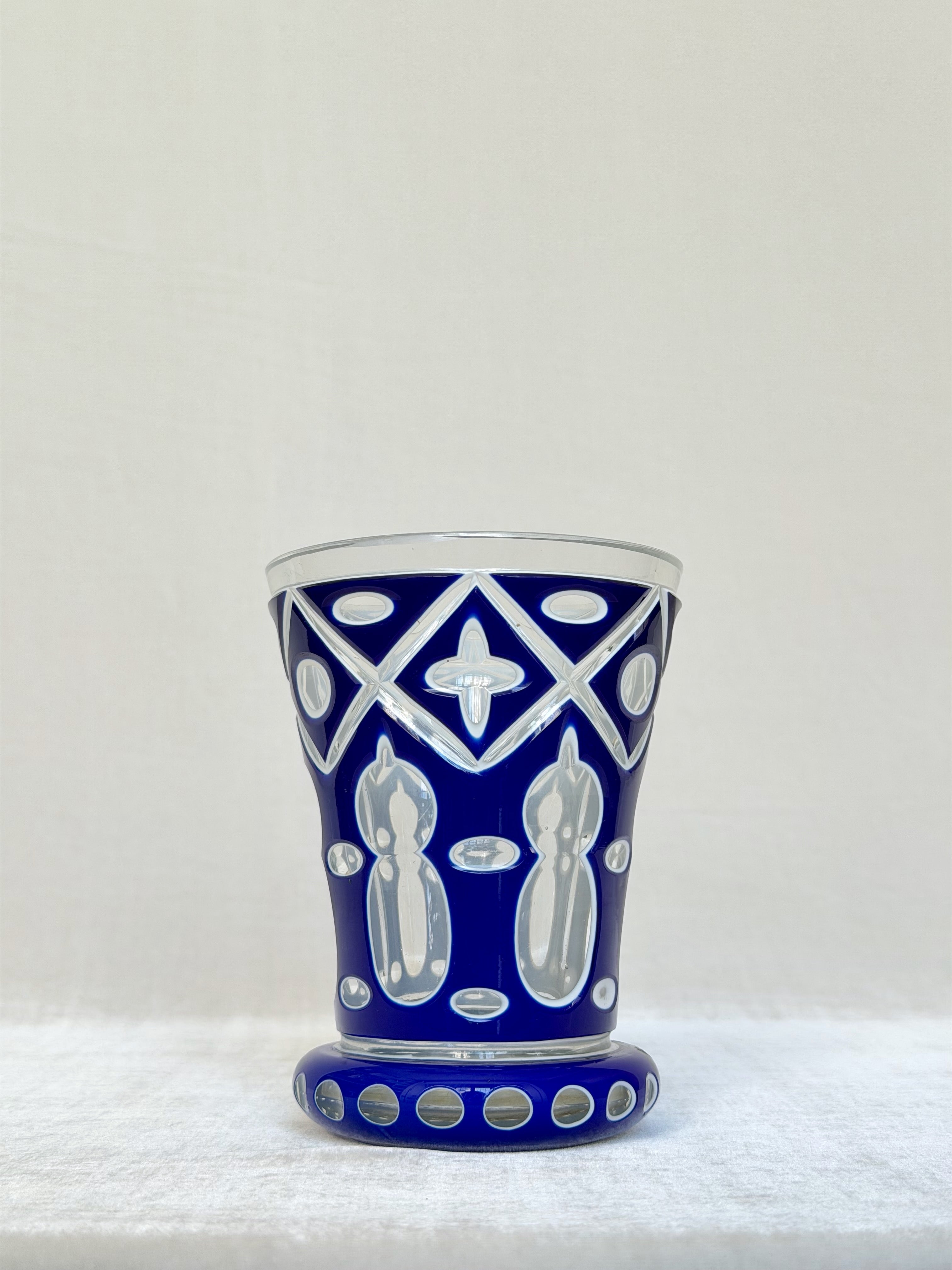 Blue Bohemia Pedestal Vase