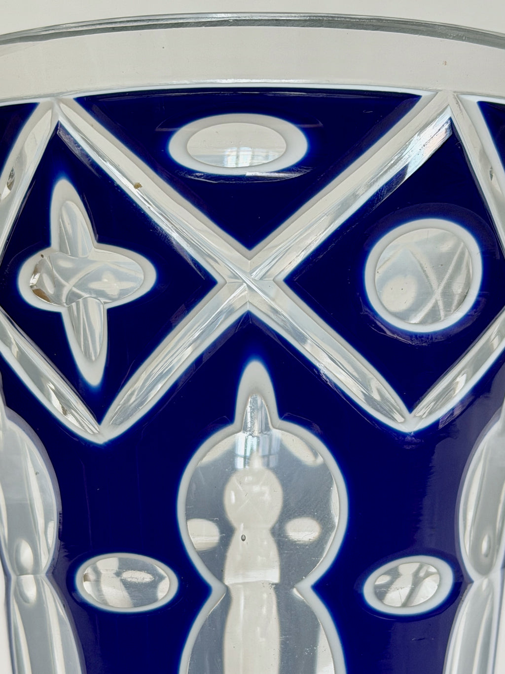 Blue Bohemia Pedestal Vase