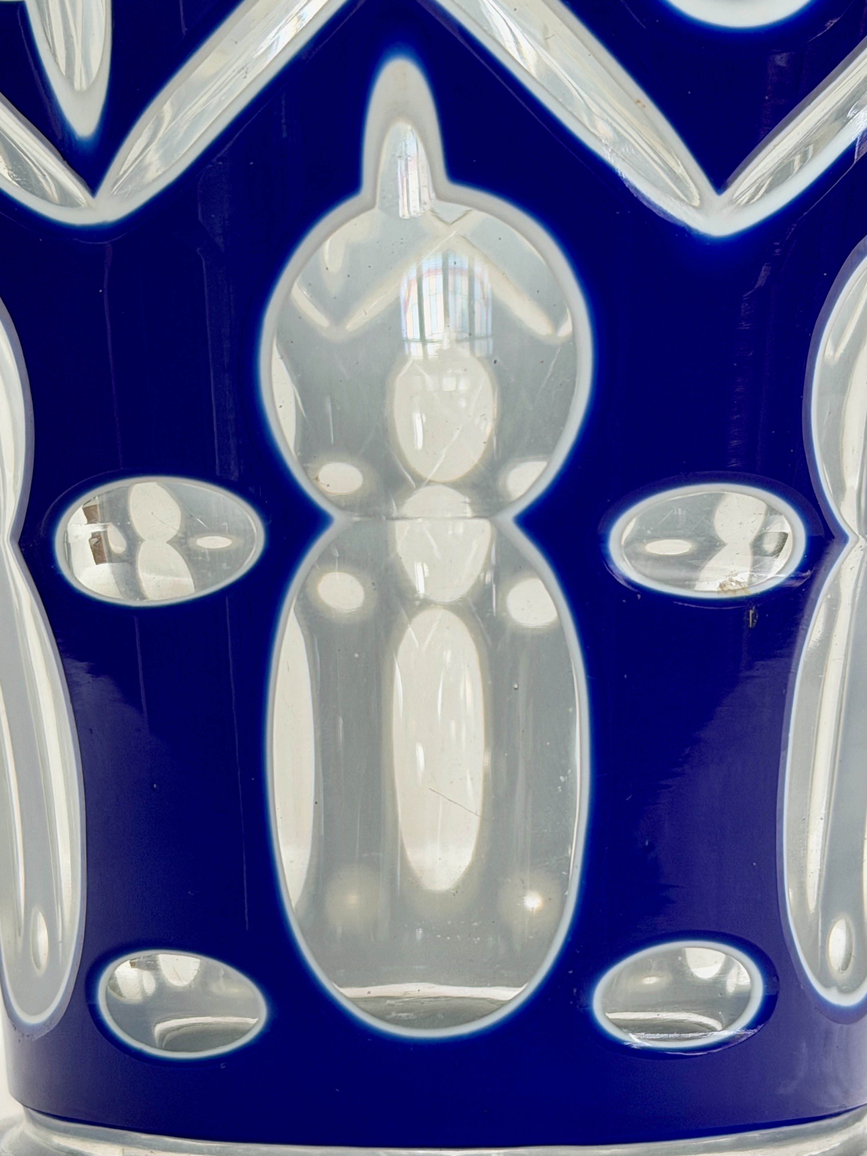 Blue Bohemia Pedestal Vase