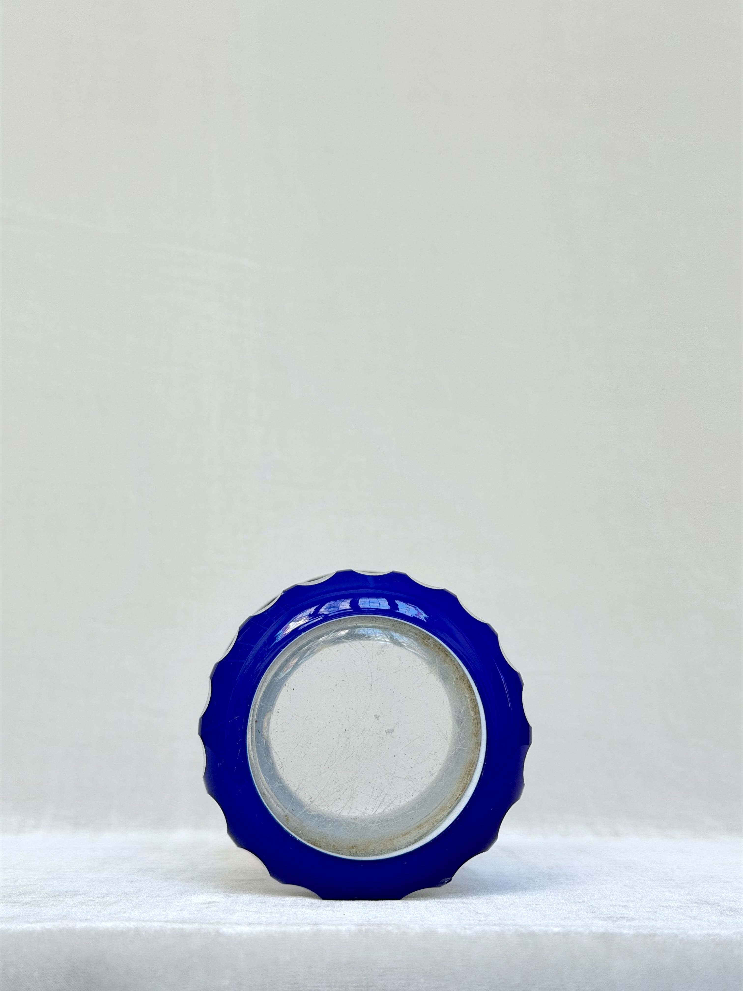 Blue Bohemia Pedestal Vase