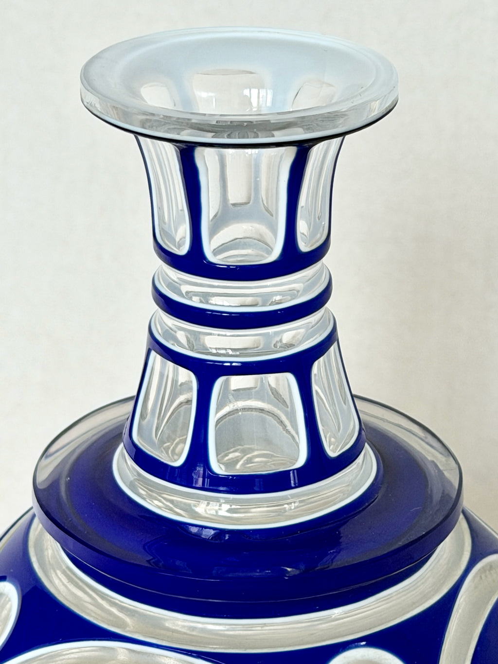 Blue Bulb Bohemia Vase