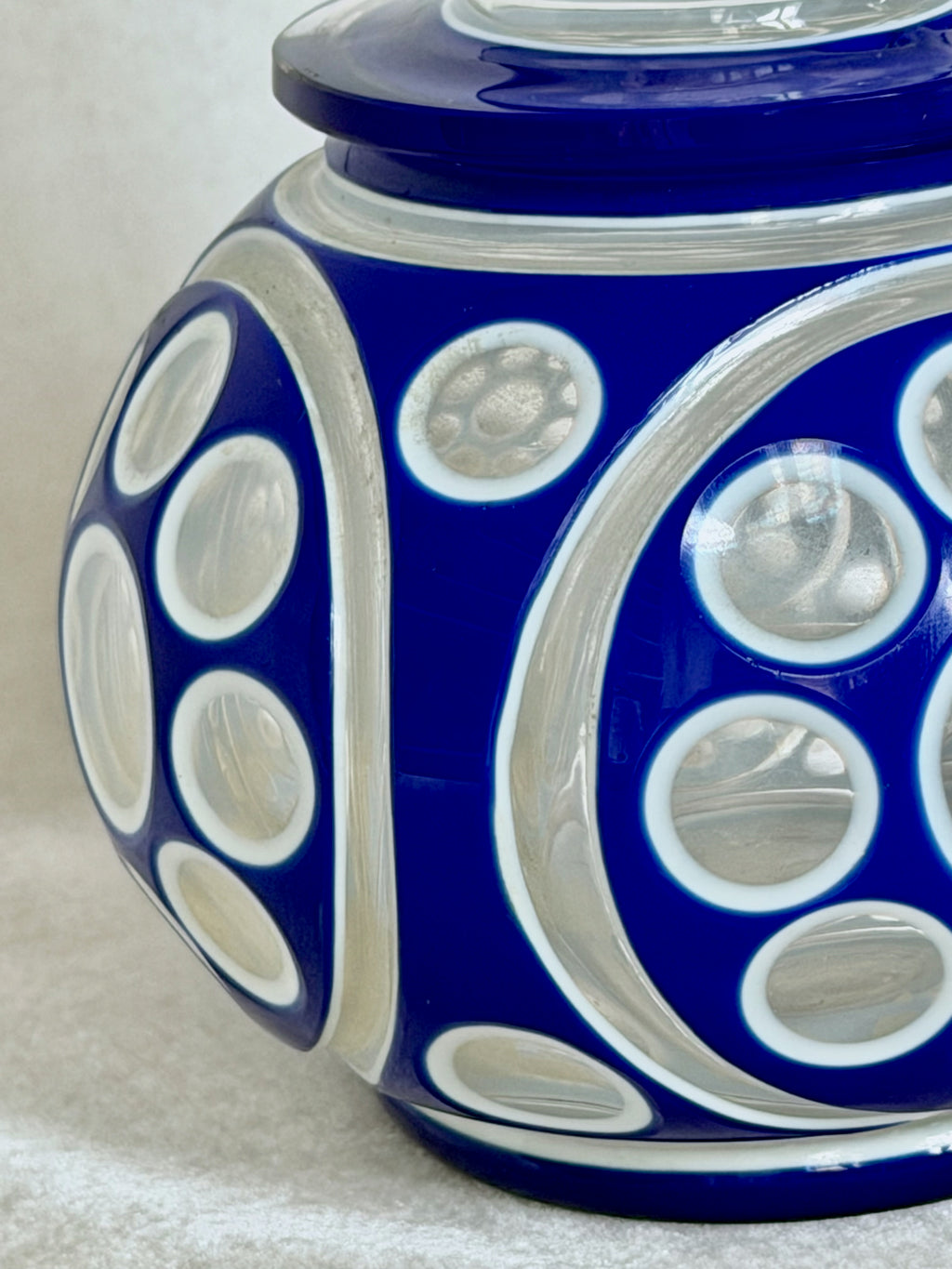 Blue Bulb Bohemia Vase