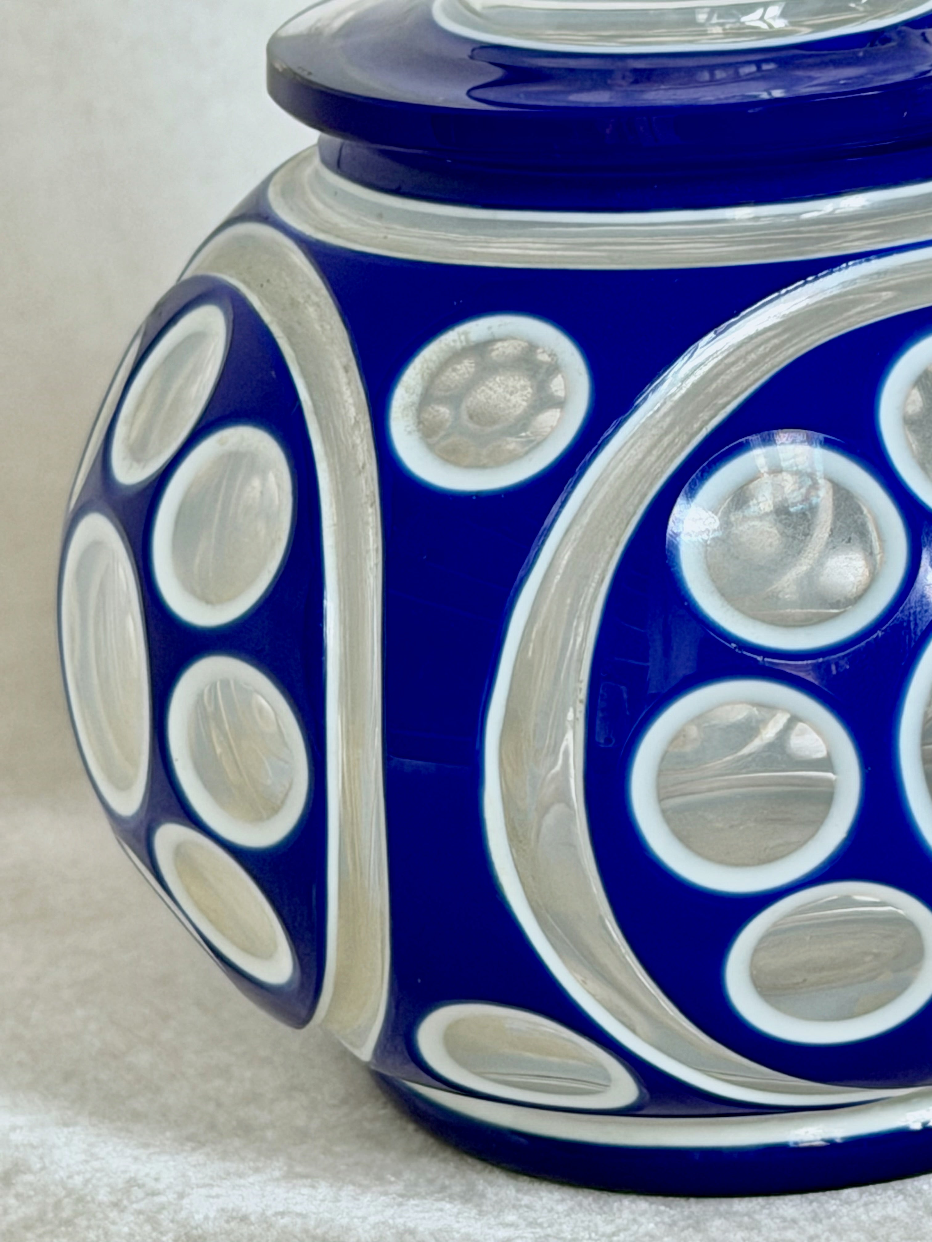 Blue Bulb Bohemia Vase