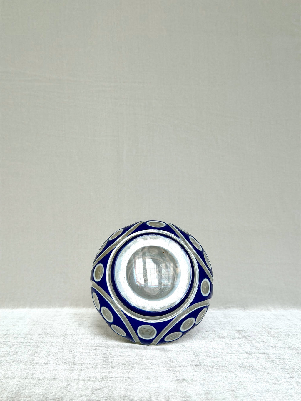 Blue Bulb Bohemia Vase