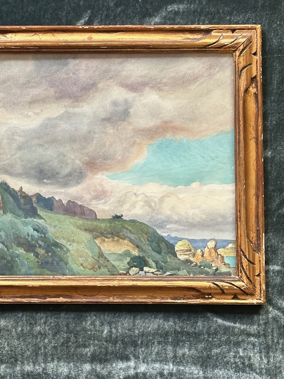 Coastal Landscape Watercolor