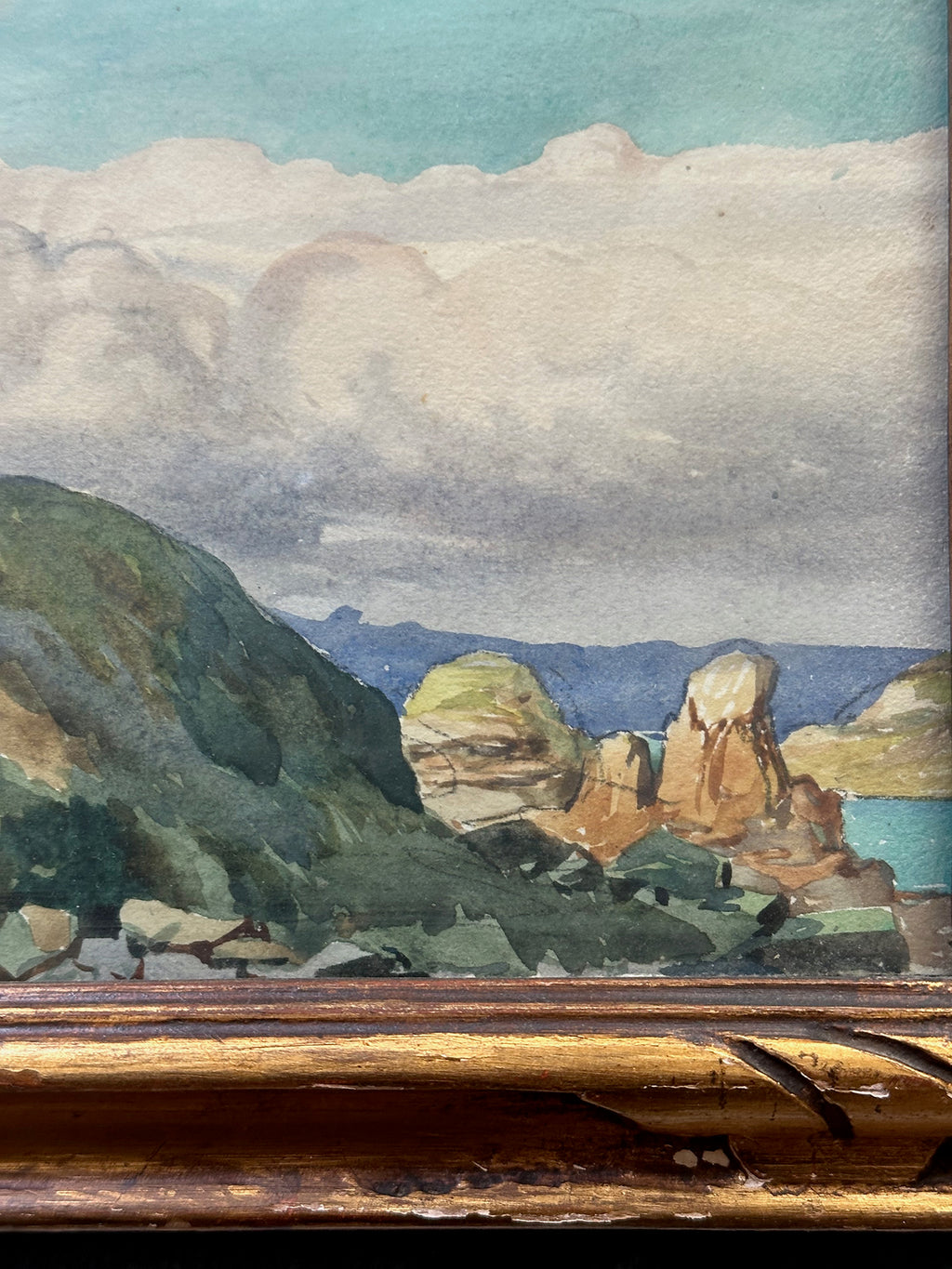 Coastal Landscape Watercolor