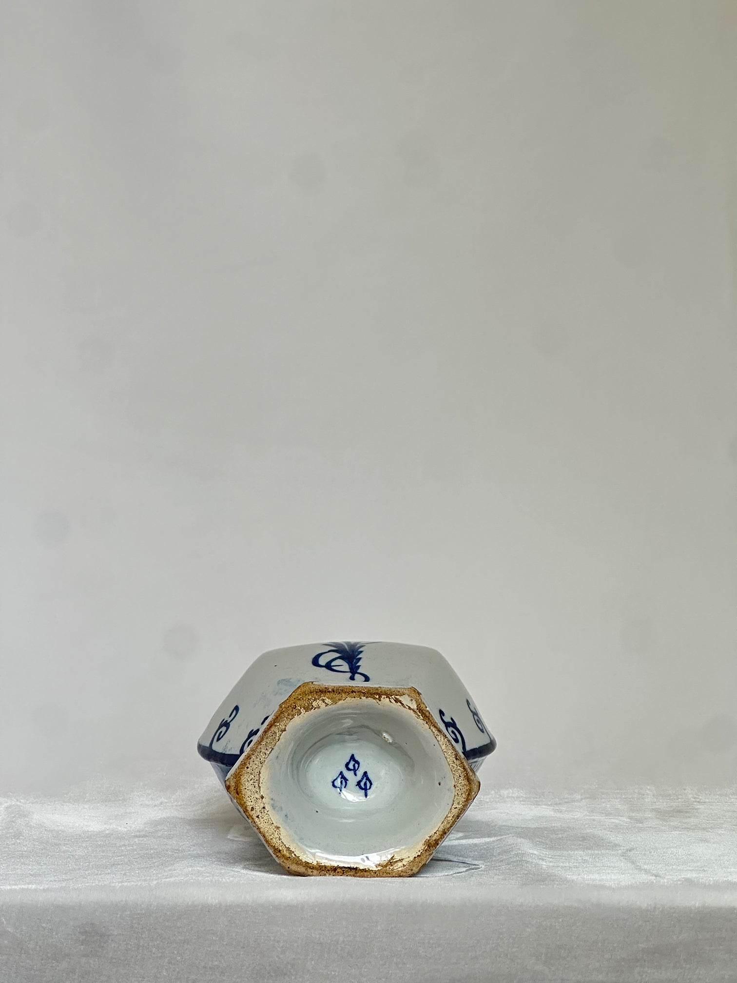 Delftware Vase with Pastoral Scene