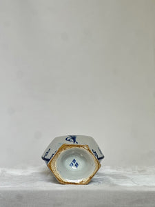 Blue Delftware Vase with Pastoral Scene
