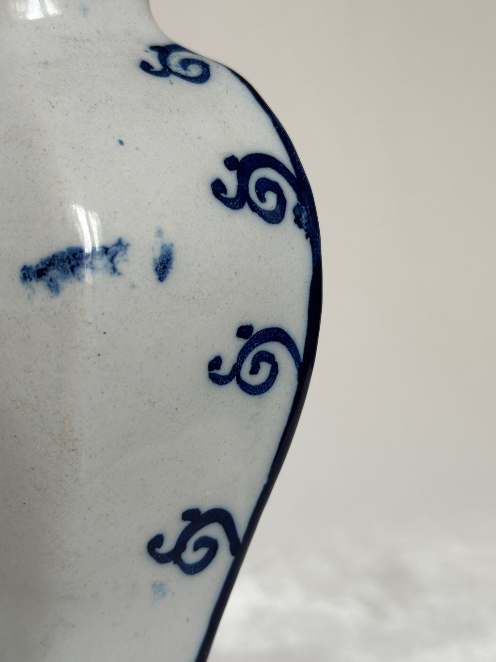 Delftware Vase with Pastoral Scene