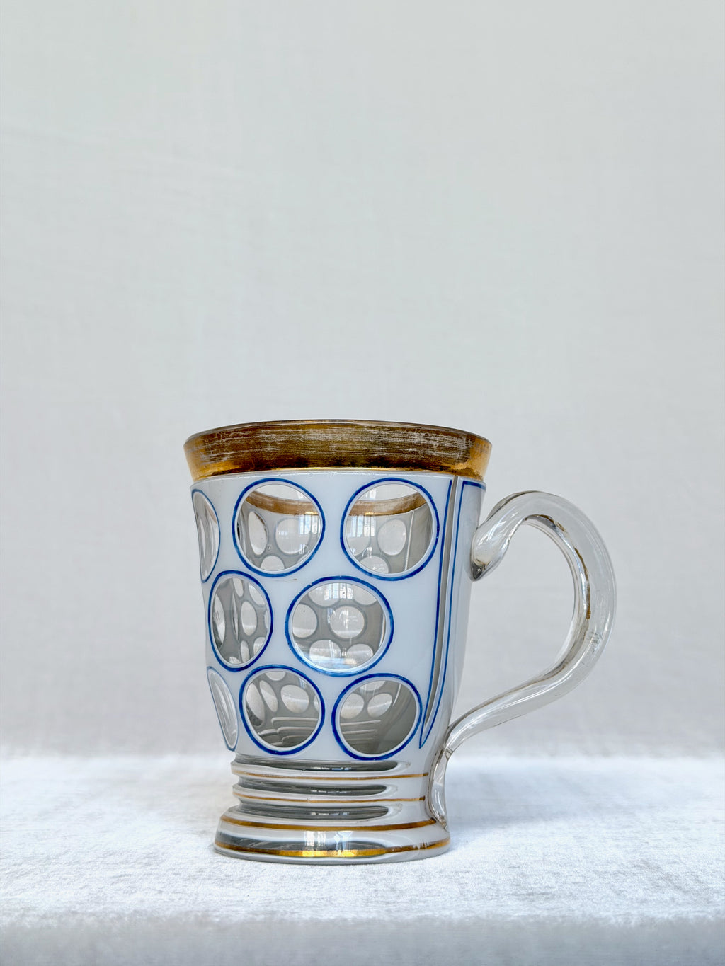 Gold Trimmed Bohemia Mug