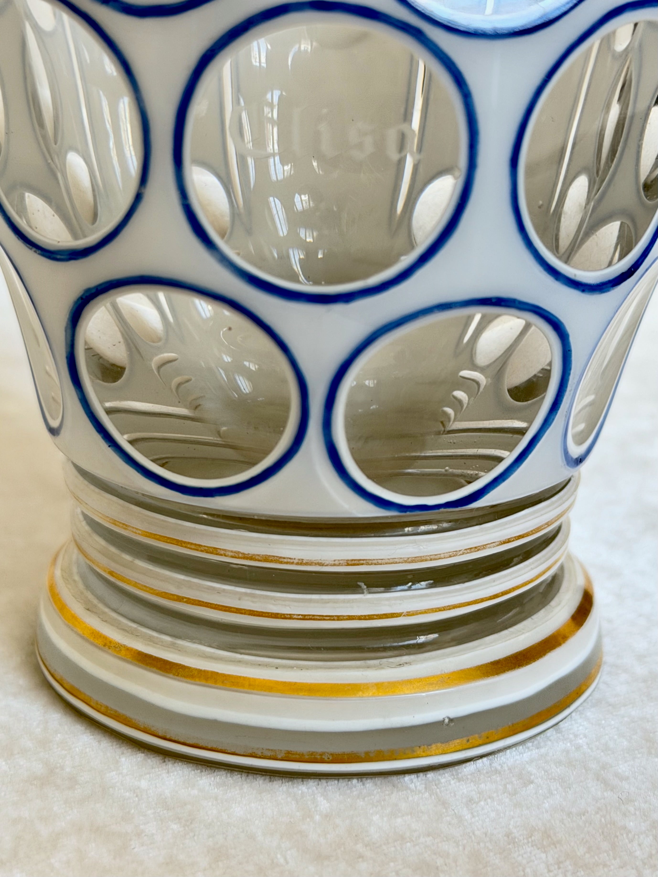 Gold Trimmed Bohemia Mug