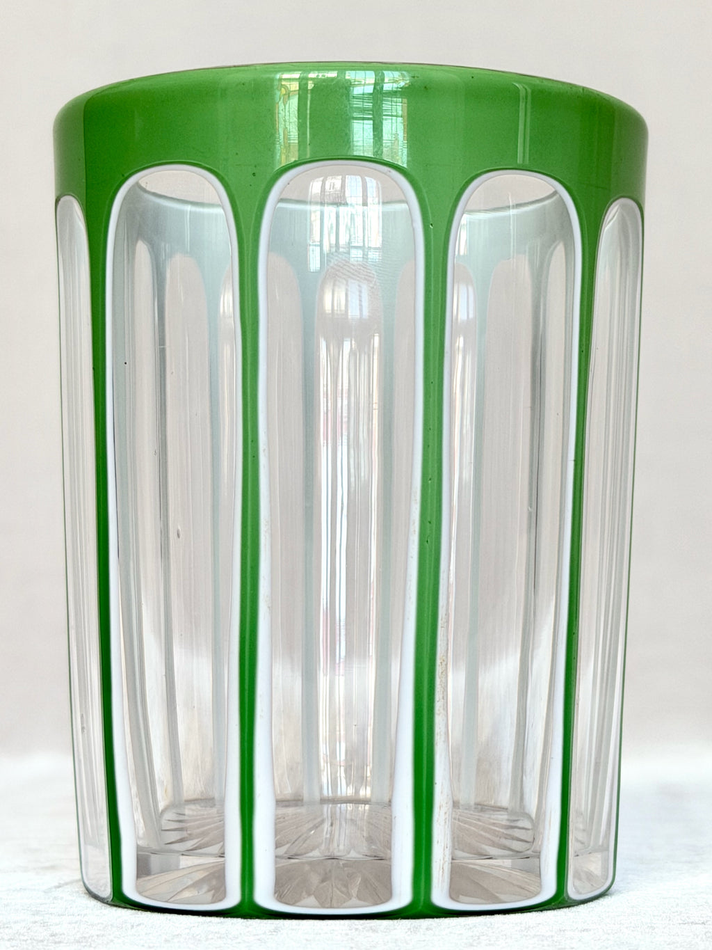 Green Bohemia Etched Glass