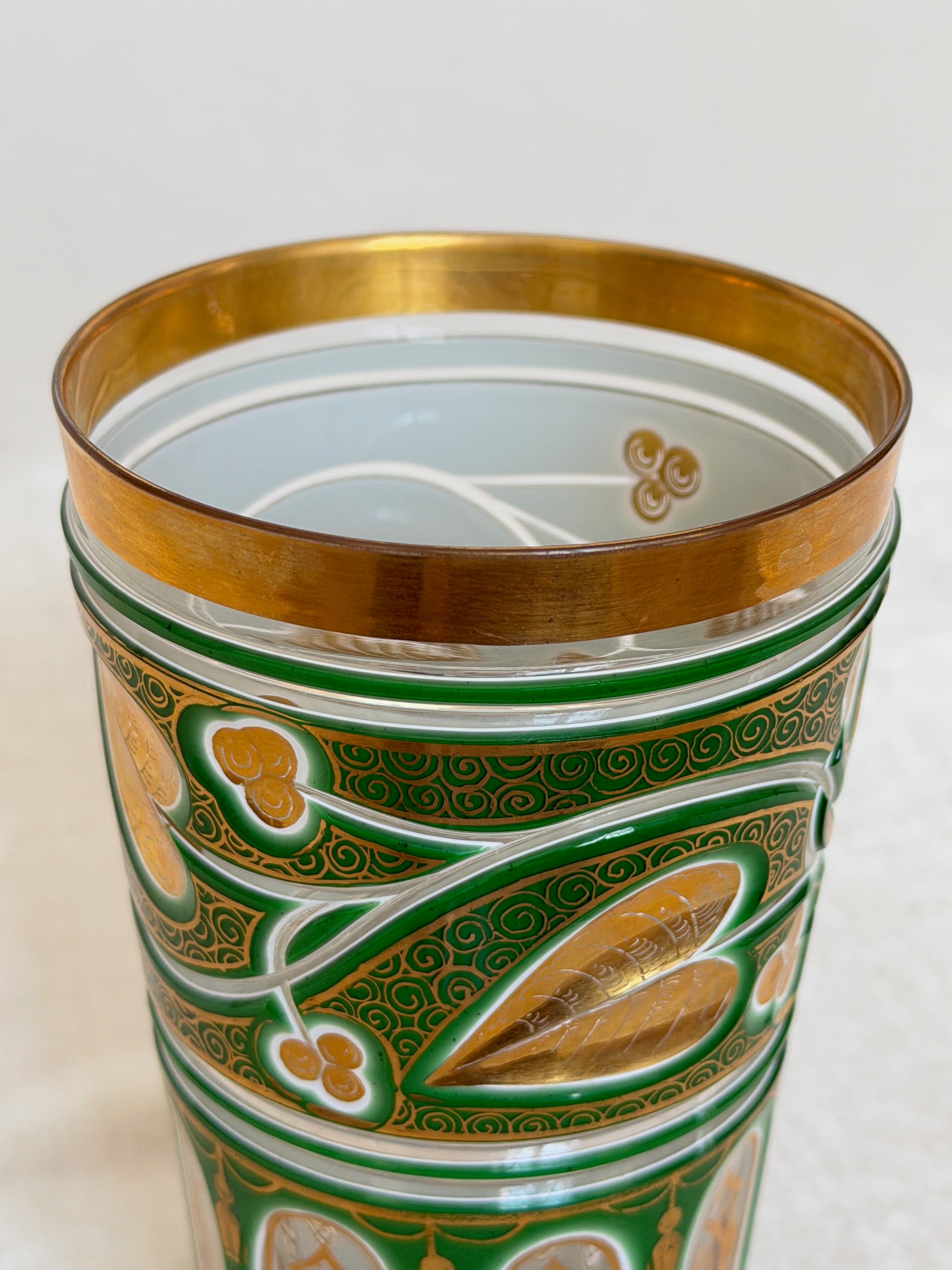 Green Bohemia Floral Tumbler