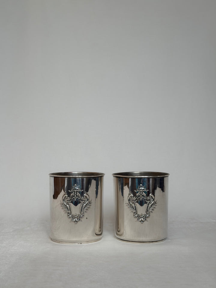 Pair of Silver-Plated Cups
