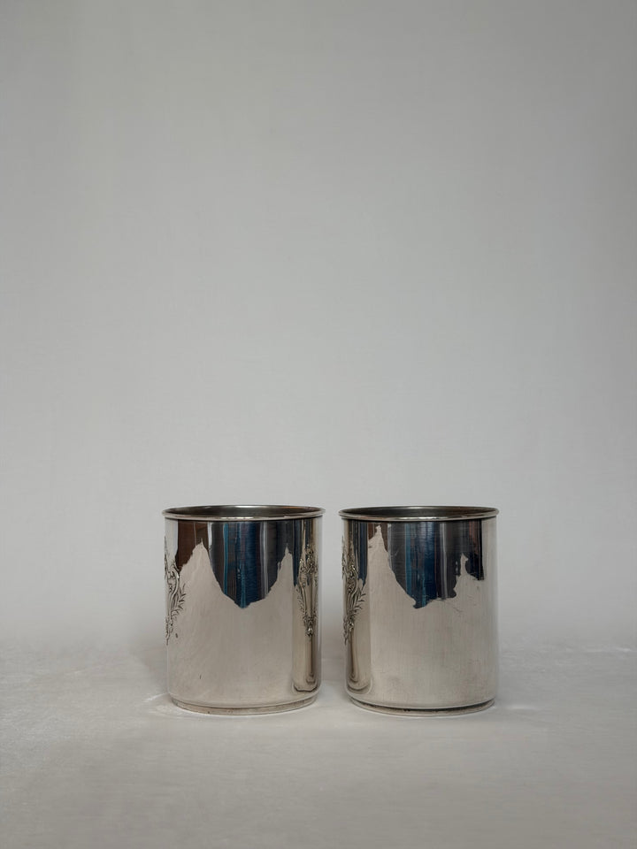 Pair of Silver-Plated Cups