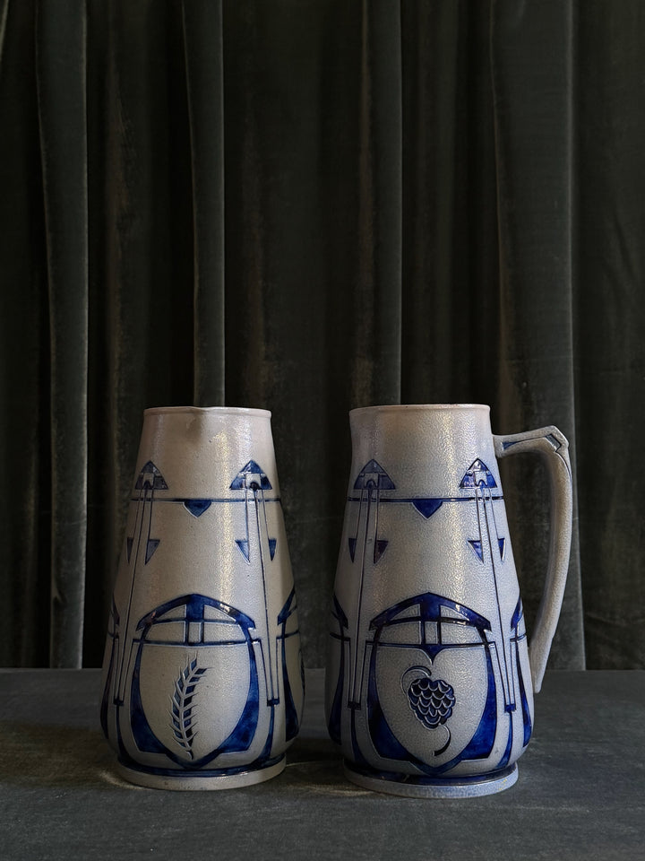 Pair of Art Nouveau Jugs