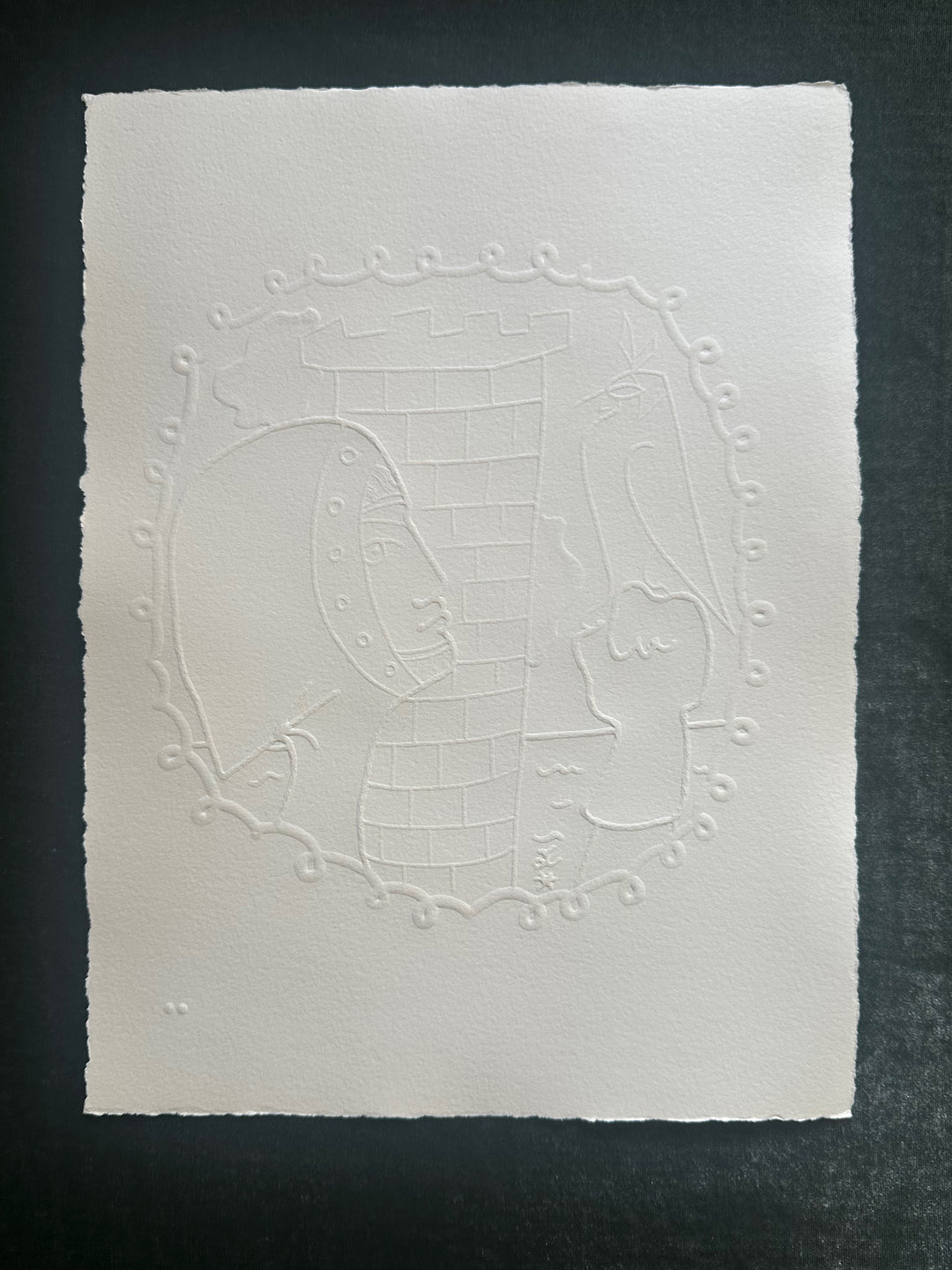 Cocteau Embossing | The Falconer