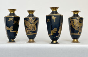 Two Pairs of Komai-Style Miniature Vases
