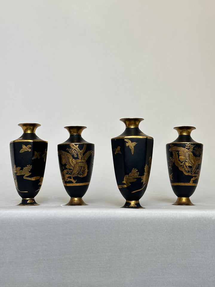 Two Pairs of Komai-Style Miniature Vases