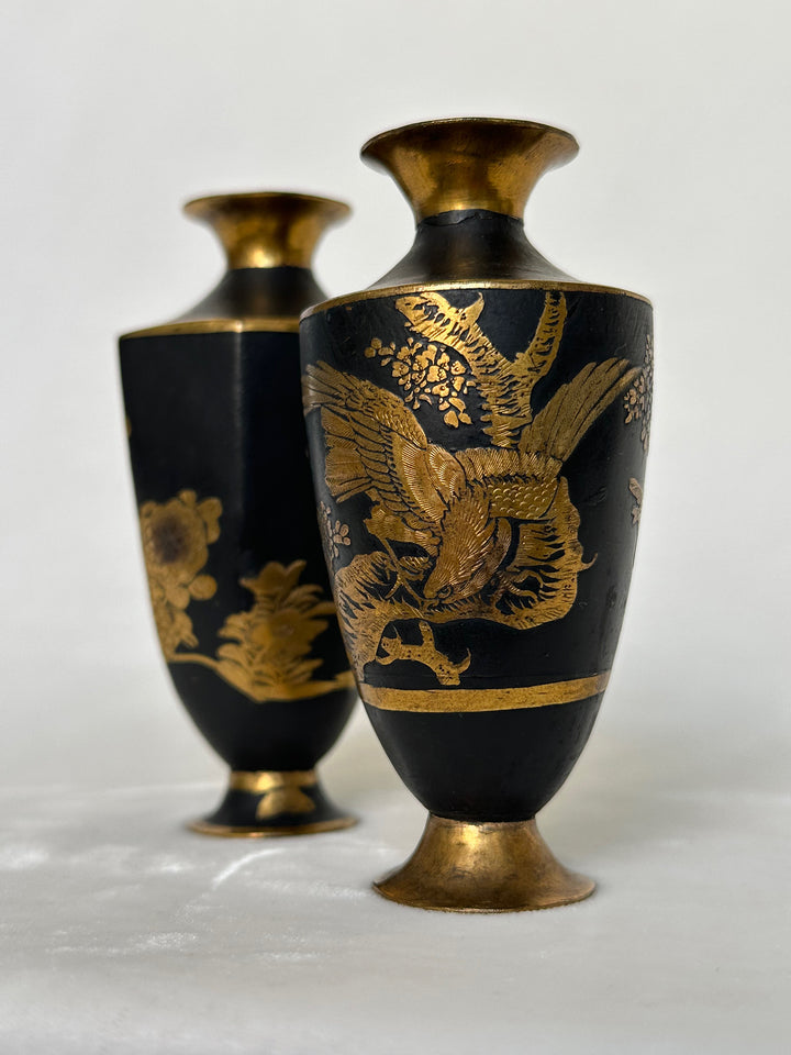 Two Pairs of Komai-Style Miniature Vases