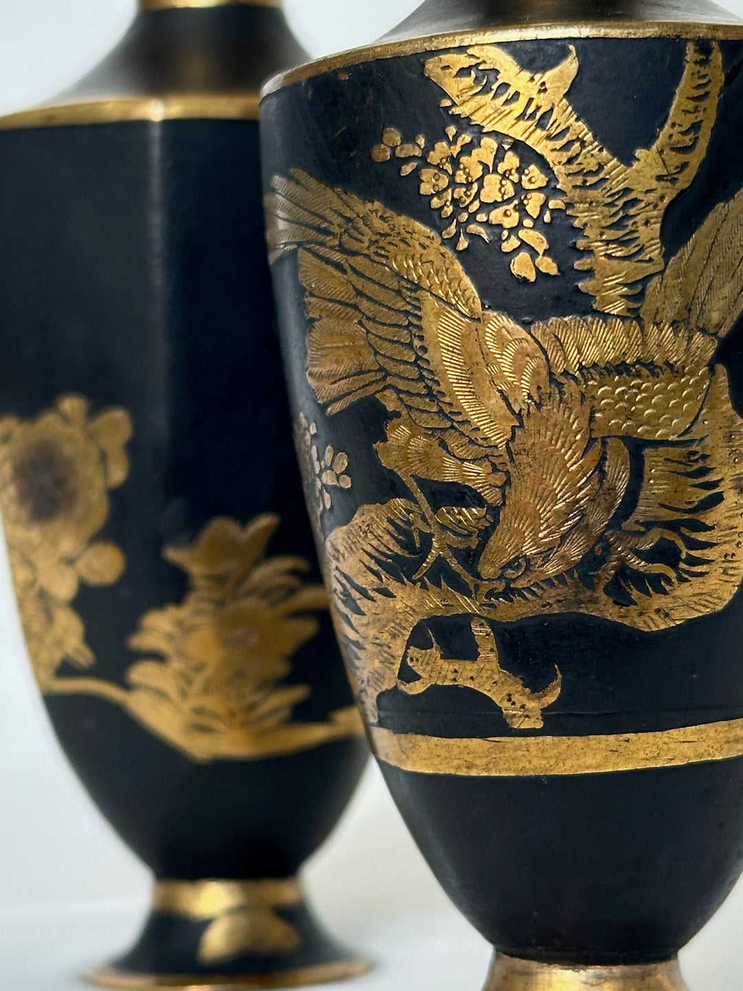 Two Pairs of Komai-Style Miniature Vases