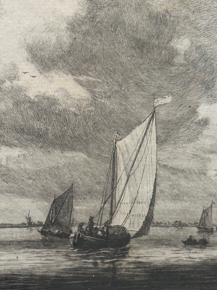 Le Meordyck Sailboat Etching