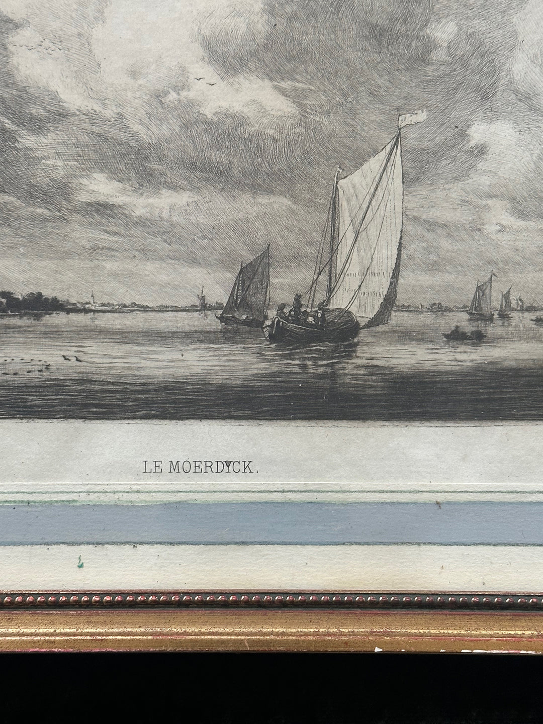 Le Meordyck Sailboat Etching