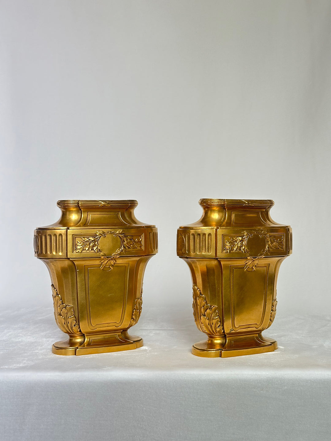 Pair of Gilt Neo Classical Vases