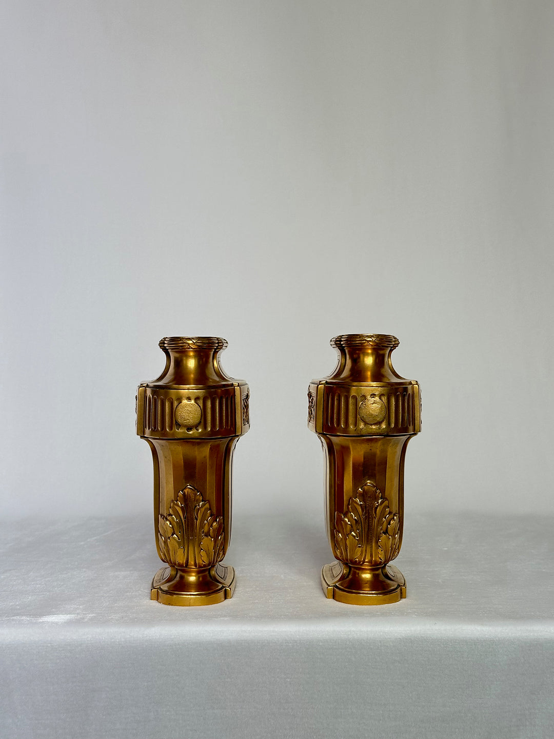 Pair of Gilt Neo Classical Vases
