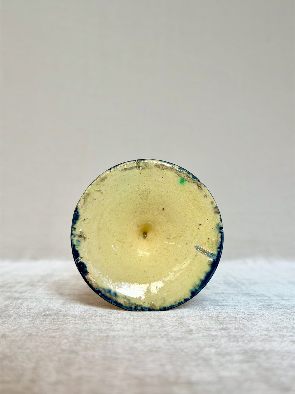 Pineapple Palissy Majolica Egg Cup