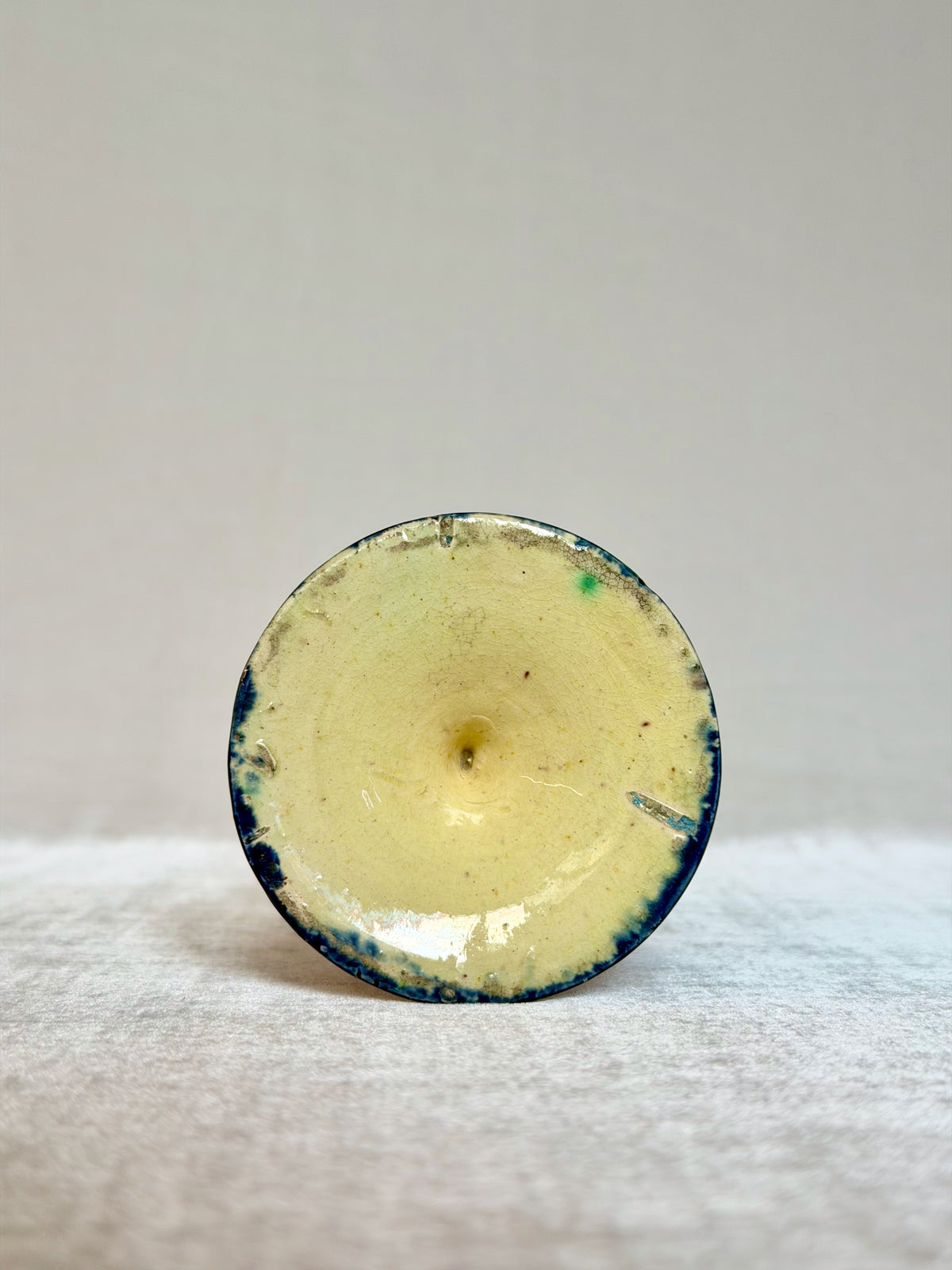 Pineapple Palissy Majolica Egg Cup