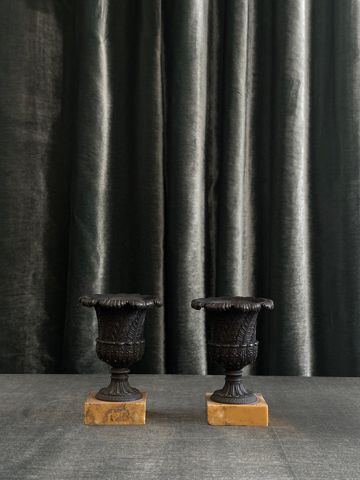 Pair of Bronze Medici Vases