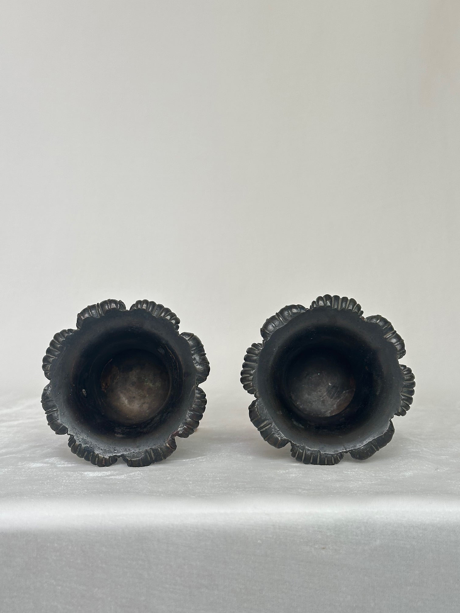 Pair of Bronze Medici Vases