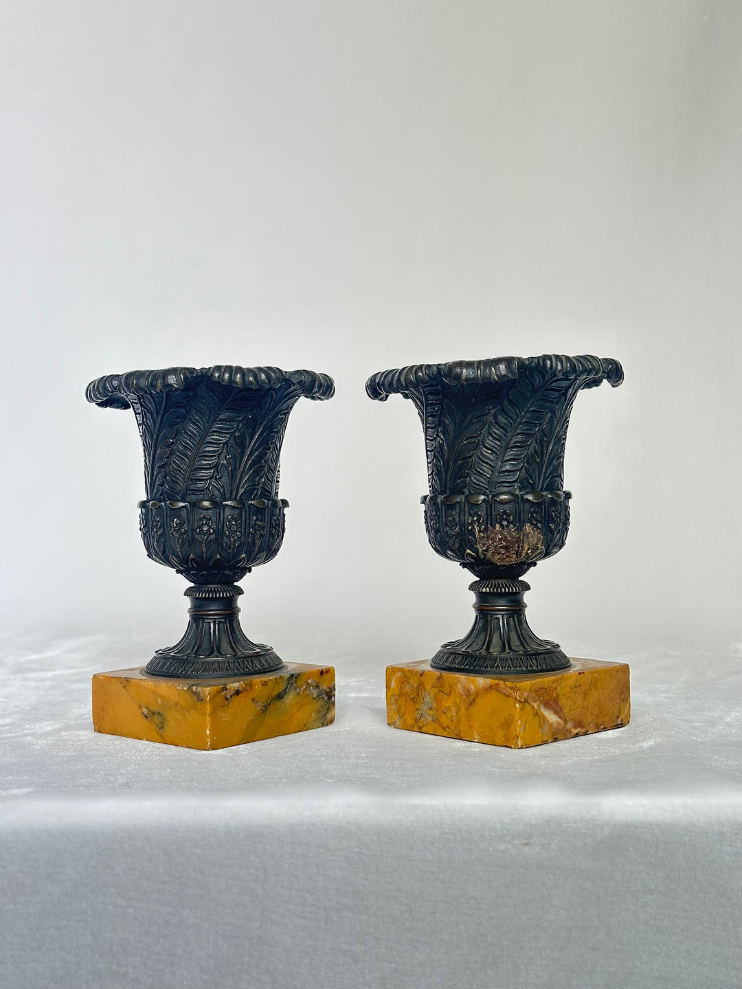 Pair of Bronze Medici Vases