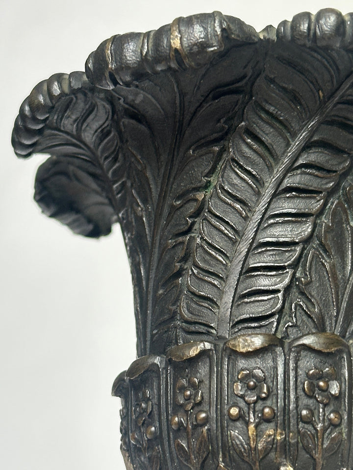 Pair of Bronze Medici Vases