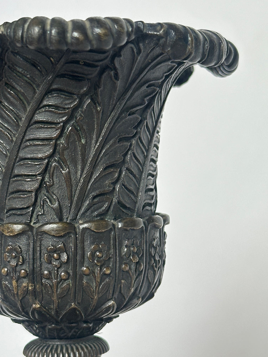 Pair of Bronze Medici Vases