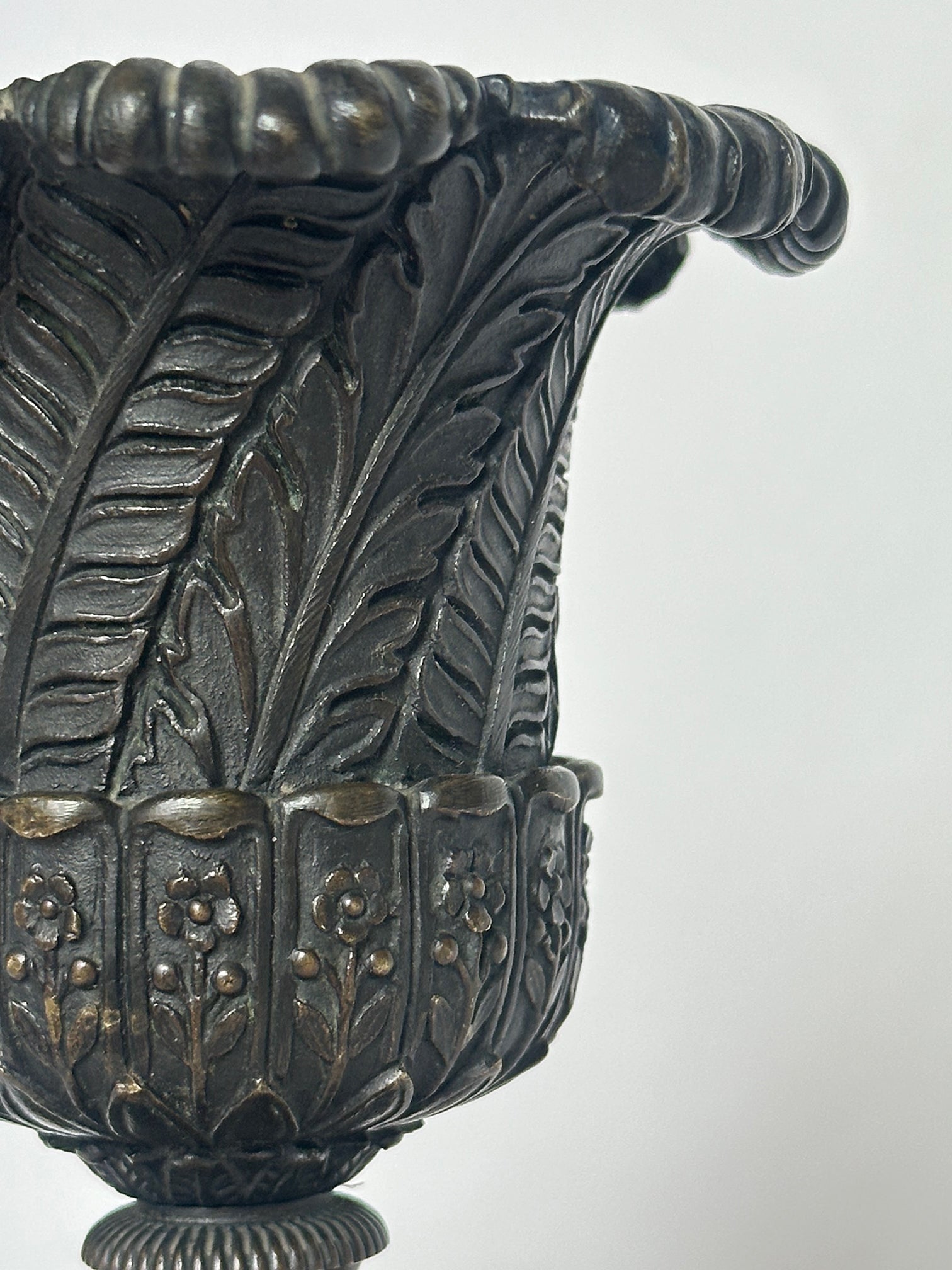 Pair of Bronze Medici Vases