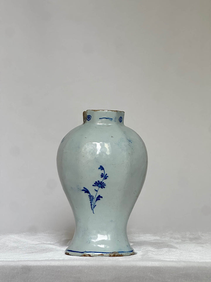 Delftware Vase with River Scene