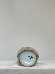 Blue Delftware Vase with River Scene