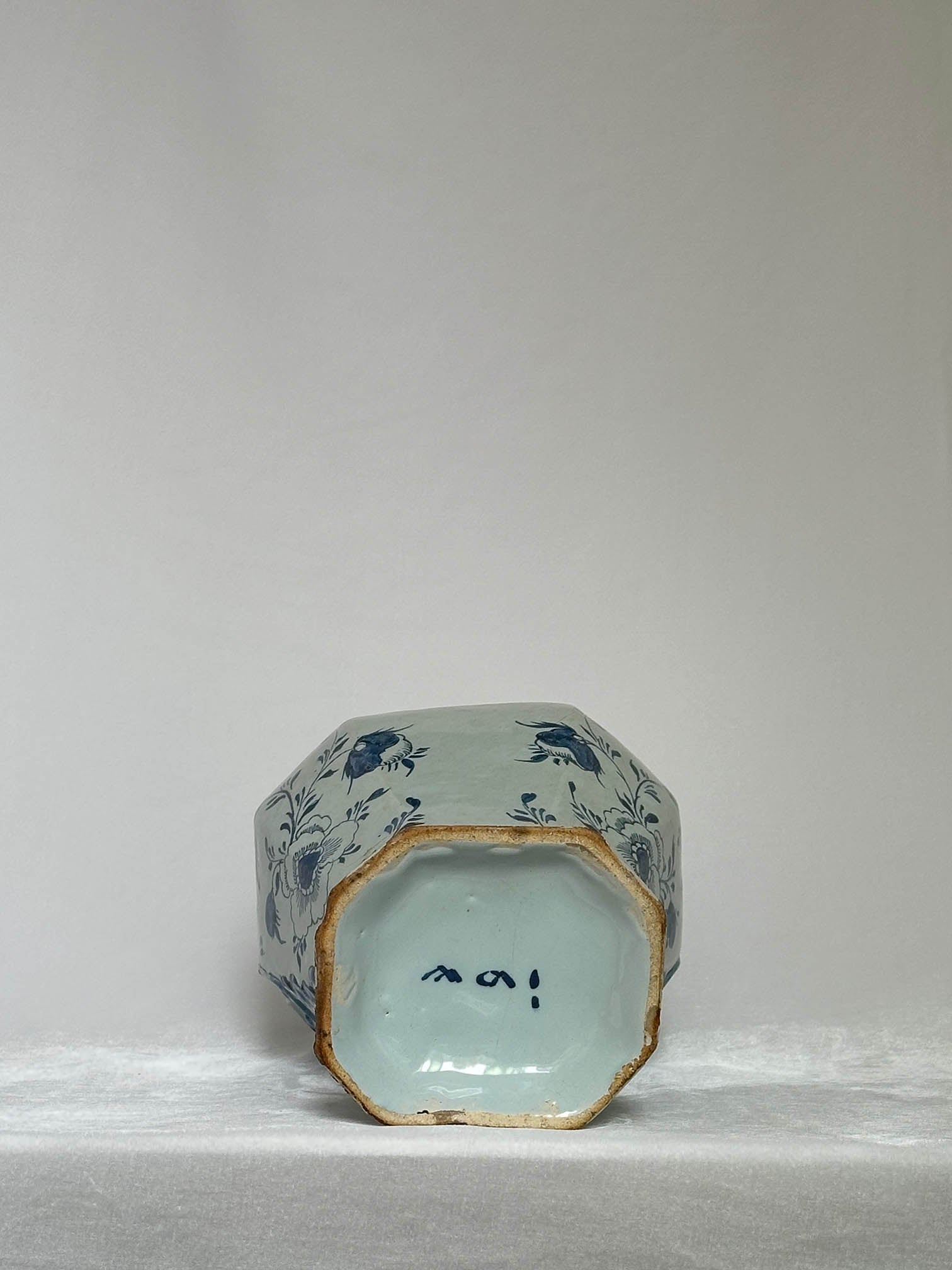 Delftware Vase with Village Scene