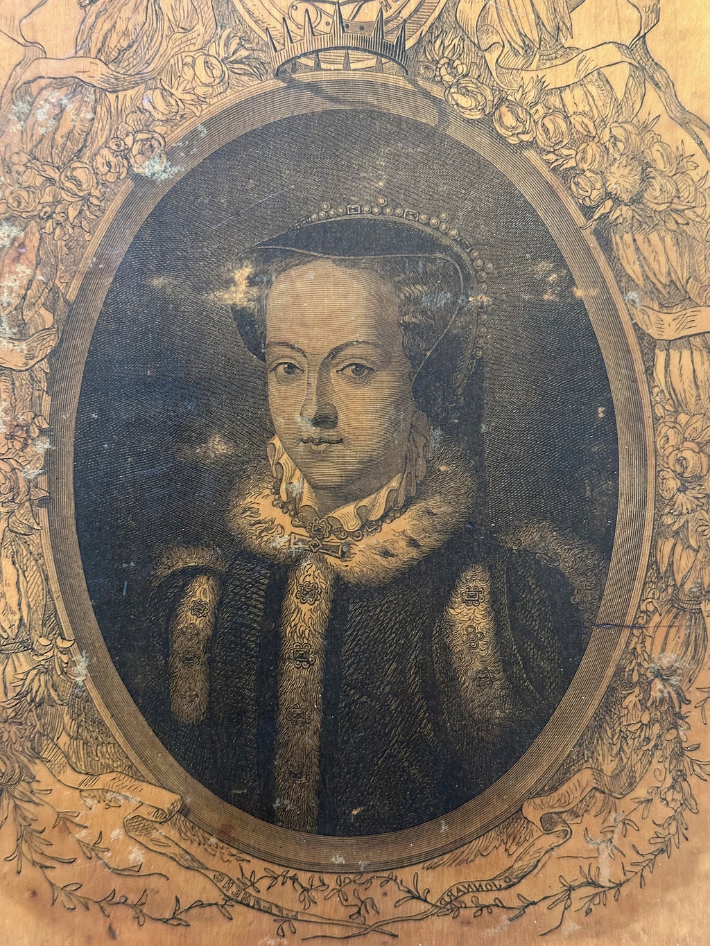 Wooden Tudor Plaque